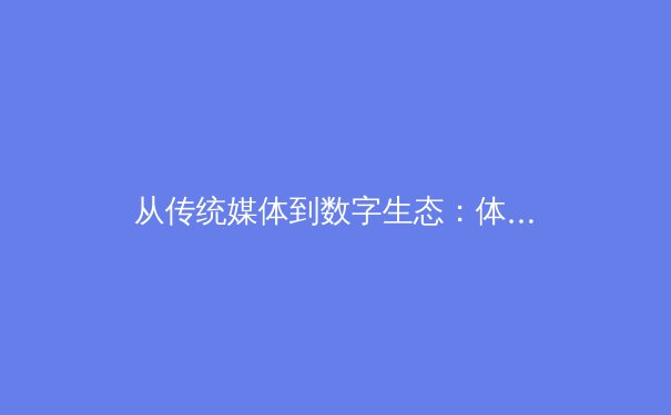 从传统媒体到数字生态：体育新闻的传播革命与未来挑战 - 2