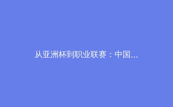 从亚洲杯到职业联赛：中国体育产业的崛起与深层挑战 - 3